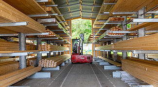 Rayonnage cantilever pour charges longues