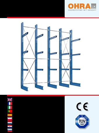 Notices de montage pour rayonnages cantilever