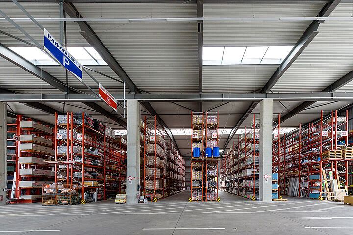 pallet racking for building material